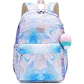 Reqinqin Waterproof School Backpack 30L-Large Lightweight Bookbag for Kids Teens 6-18,Durable Travel Pack with Adjustable Straps Daily Use(Blue)