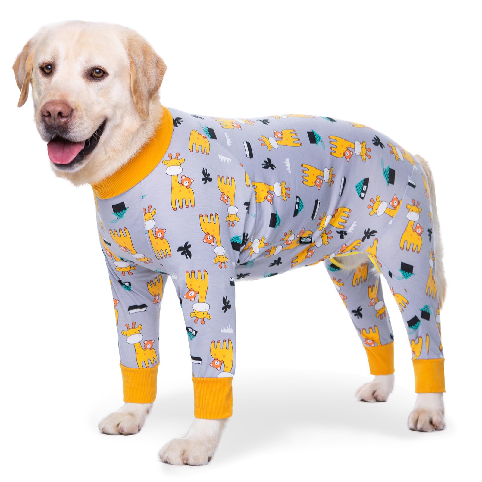 Axcimond Dog Recovery Suit - Post-Operative Onesie for Male/Female Dogs - Abdominal Wounds Protector, Cone E-Collar Alternative