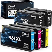 950XL 951XL Ink Cartridges Combo Pack, High Yield Replacement For 950 951XL, Compatible With OfficeJet Pro 8600 8610 8620 8100 8630 8660 8640 251DW 276DW Printers (5 Pack, B/C/M/Y