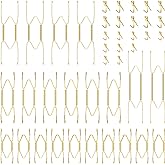 Hotop 20 Pieces Invisible Wall Plate Hangers 4/5/6/8/10 Inches Wall Plate Hangers Stainless Steel Decorative with 20 Pieces H