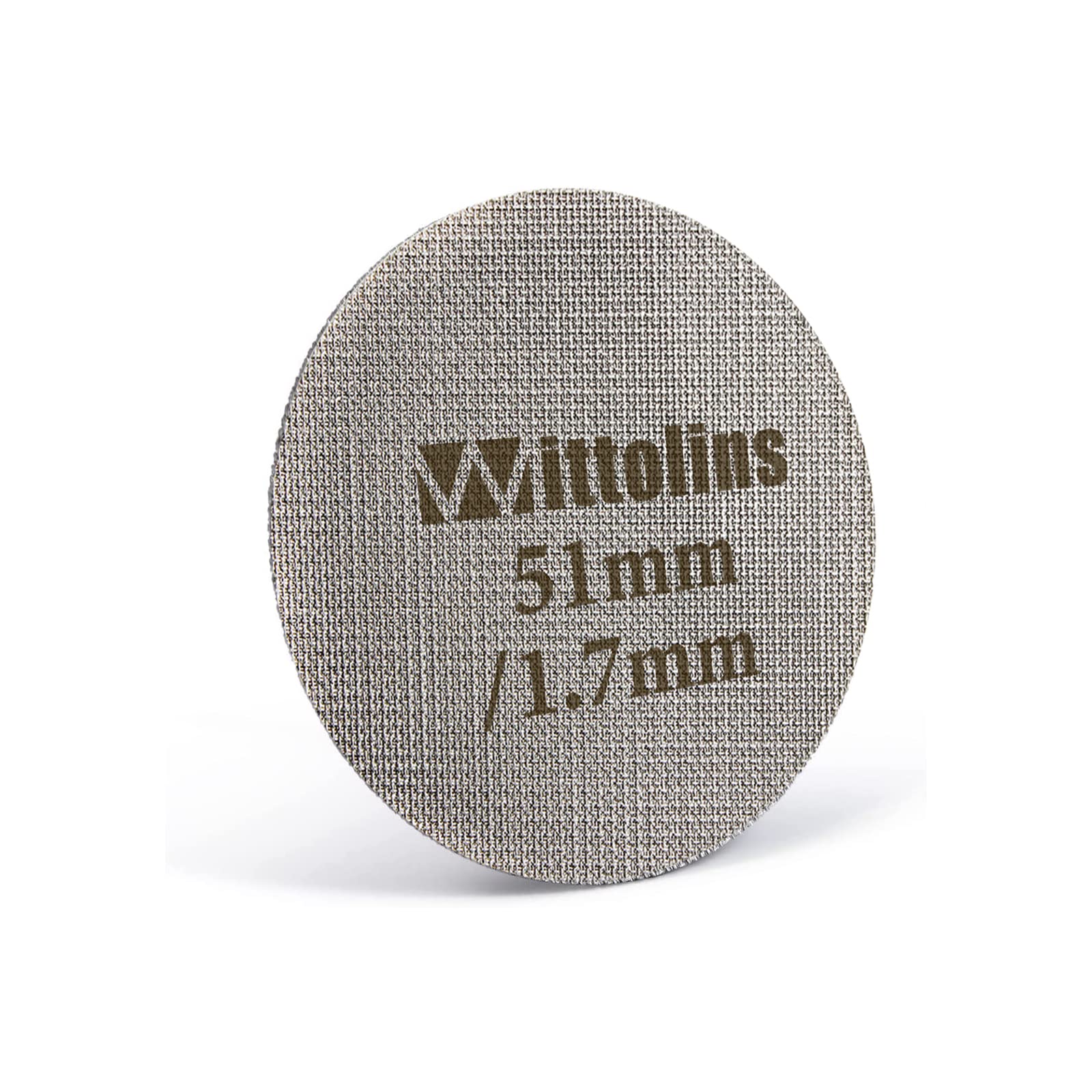 Espresso Puck Screen 51mm, Coffee Filter Mesh Plate for Espresso Portafilter Filter Basket Reusable 1.7mm 316L Stainless Steel Mesh Filter, Edge Closure Design