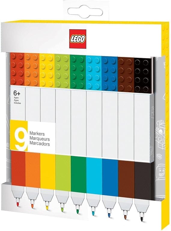 LEGO FeltTip Pens Pack of 9 Assorted Colours Amazon.co.uk Toys & Games