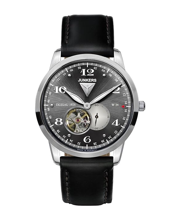 Junkers Herrenuhr Analog Automatisch mit Lederarmband – 63602