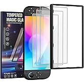 3-Pack Tempered Glass Screen Protector for Nintendo Switch 2 (2025) – With Alignment Frame,HD Clear,Bubble Free,Anti-Scratch Switch 2 Accessories