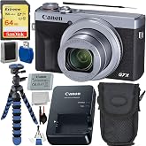 Canon PowerShot G7 X Mark III Digital Camera (Silver #3638C001) with Basic Starter Bundle (Renewed)