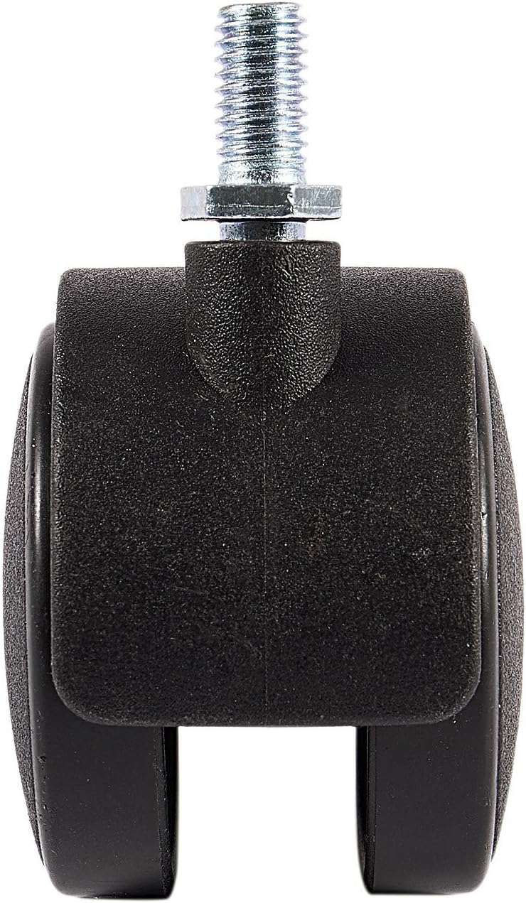Quincaillerie Roulettes Kendalfloral Com Tige De Vis De 8 Mm Naliovker Roulette Pivotante Pour Meubles Noir Roue De 2 Pouces De Diametre
