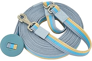 JIAXLTD Lunge Line Polyester Cotton Lunge Line 25 Ft with EVA Stop Equine Lunge Line for Horses with Swivel Bolt Snap