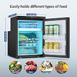 AAOBOSI 45L Campervan Fridge with APP Control 12V Refrigerator Freezer view 2
