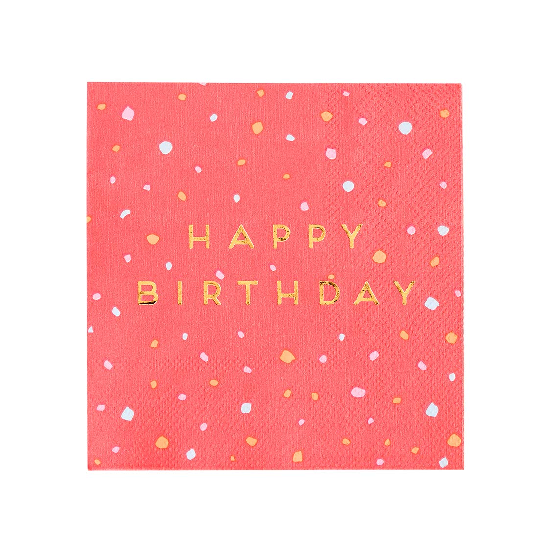 Talking Tables 16pack Paper Disposable Rose Gold Cocktail Napkins | Ideal for Birthday Party for Any Age, ROSENAPKINS, Mittel