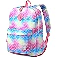 VASCHY Backpack for School, Lightweight Water Resistant Bookbag Schoolbag Casual Daypack for Middle School Teen Girls Scale