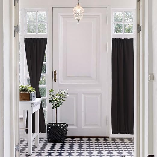Amazon Com Aquazolax Blackout French Door Curtain Window