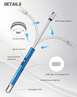 VEHHE Rechargeable Lighter USB Arc Candle Lighter Windproof Safety Switch view 2