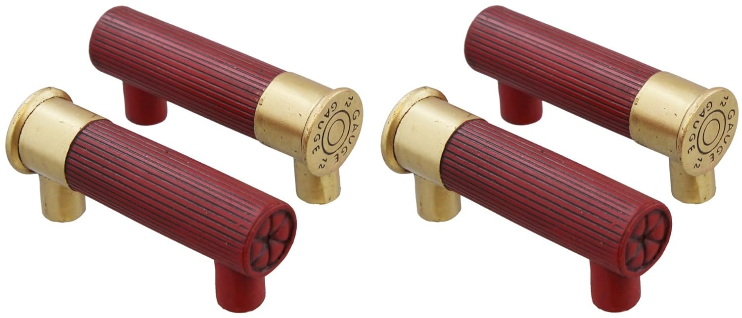 Old River Shotgun Shell Cabinet Drawer Pull 4 Pack 12 Gauge
