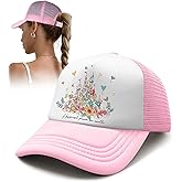 Flafens Women's Trucker Hat– Cute Summer Baseball Caps for Women and Girls Golf Ball Hats with Adjustable Snapback