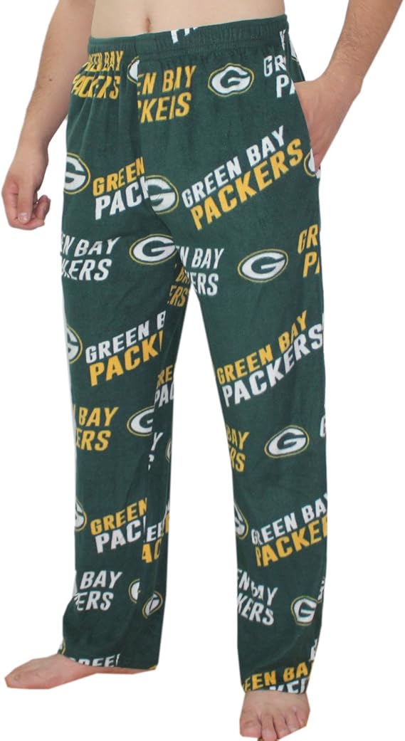 NFL Green Bay Packers Mens Polar Fleece Sleepwear / Pajama Pants XL