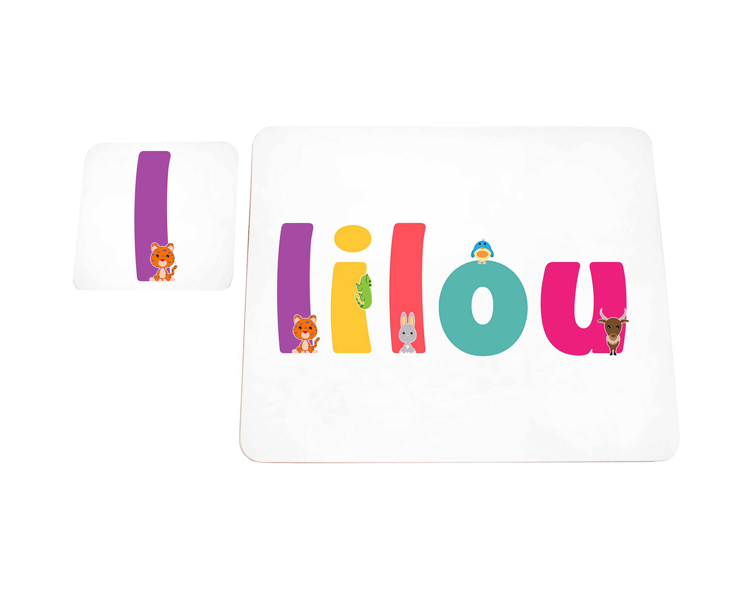 Little Helper with Coaster Doily Style Example Girl/The Name of Colourful Lilou