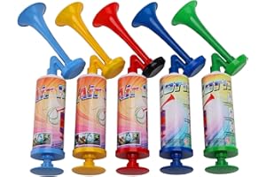 FARBIN Mini Air Horn Hand Pumps Kids Noisemakers Toys Gift, Loud Noise Maker Non-Toxic Party Horns for Children, Hand-held Ai