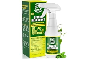 KICKOUTOR Spider Repellent for House Indoor Outdoor 16 Oz Natural Peppermint Oil Spider Spray Pet Safe Spider Killer for Patio Car Garage Boat Basements Spider Control