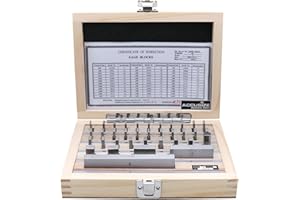 Accusize Industrial Tools 36 Pc Steel Gage Block Set, Grade As-2 Asme B89.1.9-2002, Comes with MFG Certificate, 0036-6001