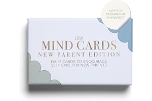 LSW London Mind Cards New Parent Edition | 45 Cards for Daily Emotional Support for New Moms and Dads | Mindfulness Exercises & Self Care