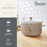 Swan Nordic Manual Slow Cooker 3.5L 200W Removable Ceramic Pot Auto Low High view 2