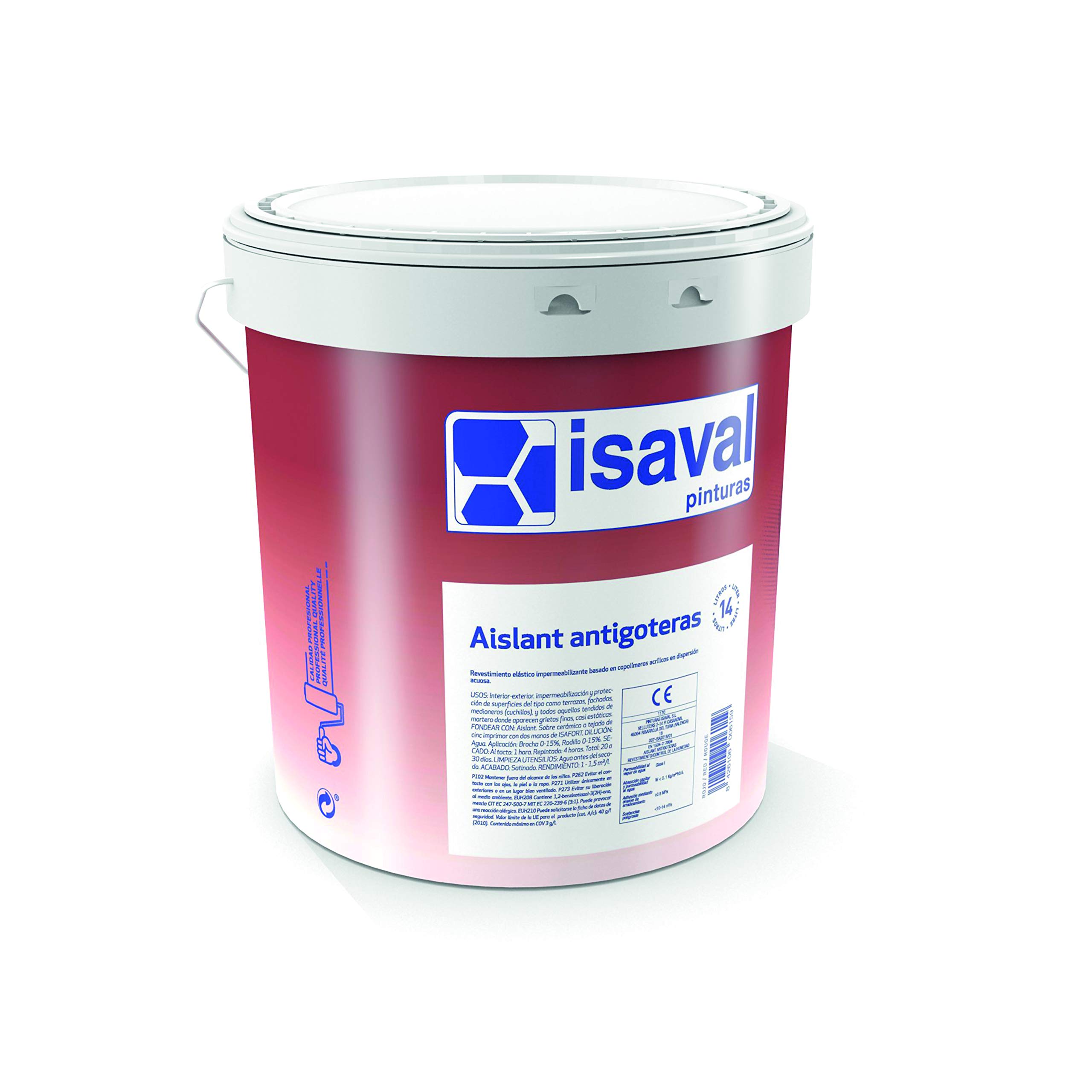 Isaval 100851/203 - Leakproof Insulation 4 L. Red