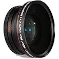 52MM 0.43x Wide Angle Conversion Lens with Macro for Nikon D3200, D3300, D5100, D5200, D5300, D5500, D7200, D90, D500, D600, D610, D700, D750, D800