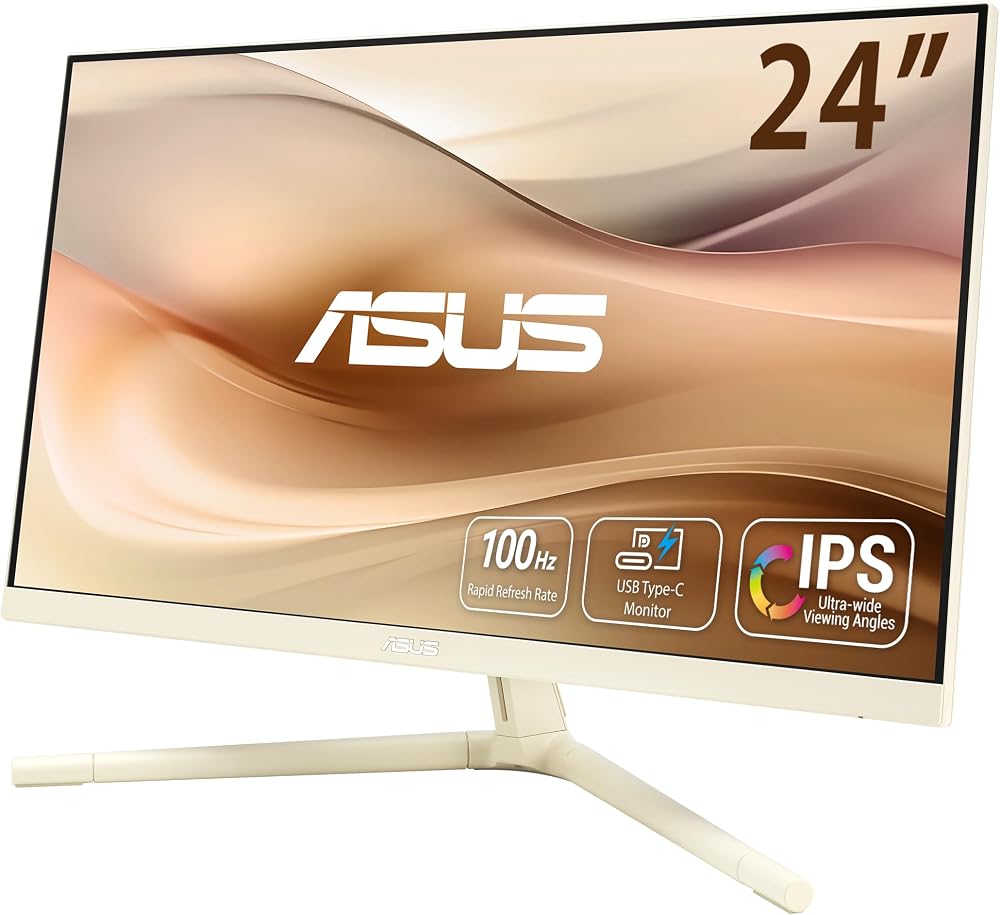 ASUS VU249CFE Eye Care Gaming Monitor 24 inch IPS 100 Hz USB-C PD 15W