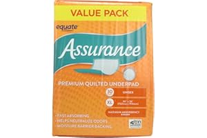 YASIRONA Assurance Premium Quilted Underpad, Value Pack, XL 30 Count (4 Pack)