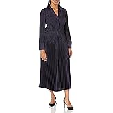 Vince Womens Pintuck Pleated Shirt Dress