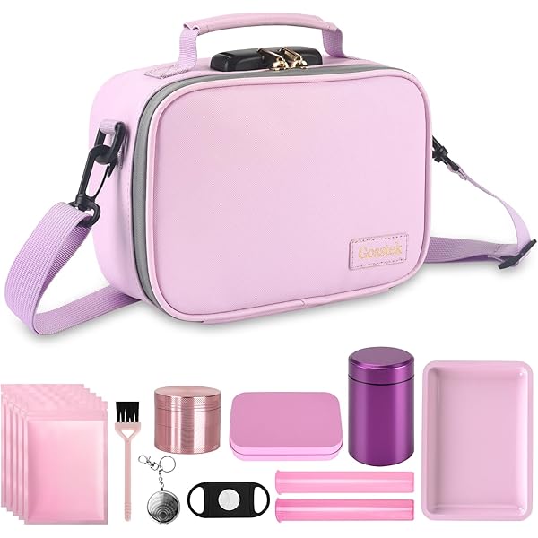 Amazon.com | Gosstek PU Leather Odorless Carrier Bag with 10 Small