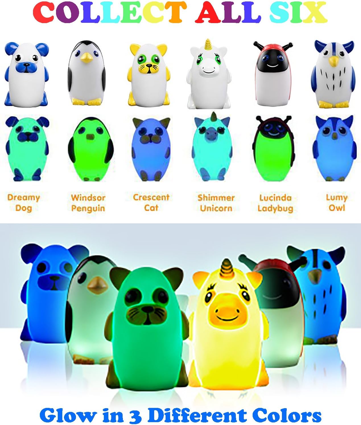 Bright Time Buddies Night Light- Ultimate 6 Pack