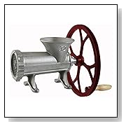 Meat Grinders For Home Use Buffalo Tools SM07528 Sportsman Series #32 Meat Grinder with Pulley