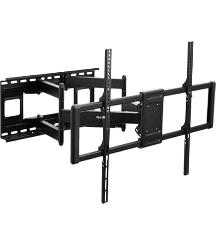 Superior Electronics TV Wandhalterung EXTRA Slim – Schwenkbar Für 13-42", VESA 75x75-200x200, Bis 20 Kg, Schwarz