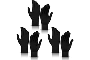 MENOLY 3 Pairs Winter Magic Gloves for Adult Men Women Warm Stretchy Knit Black Gloves One Size Fits Men Women Teens