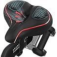 Oversized Peloton-Compatible Bike Seat, Extra Wide Comfort Saddle for Women & Men, Replacement for Road, Spin, and Cruiser Bi