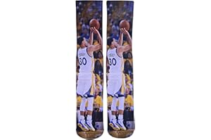 Forever Fanatics Youth Boys Basketball Socks Sports Athletic Crew Socks with Basketball Arm Sleeve - Made in USA