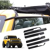 RERPRO Window Visor Rain Guards for 2021-2026 Ford Bronco 4 Door, ABS, 6Pcs | Front+Rear Side Window Deflector, Keep Rain Out, Reduce Wind Noise, Block UV Rays, for Bronco Exterior Accessories Rain Visor