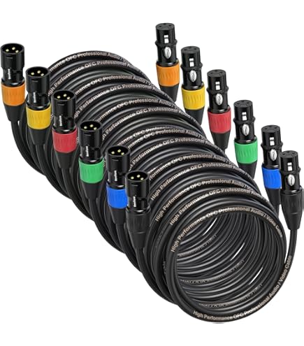 Amazon.com: LyxPro Cable Pack Premium Series 3-Pack Multi Color