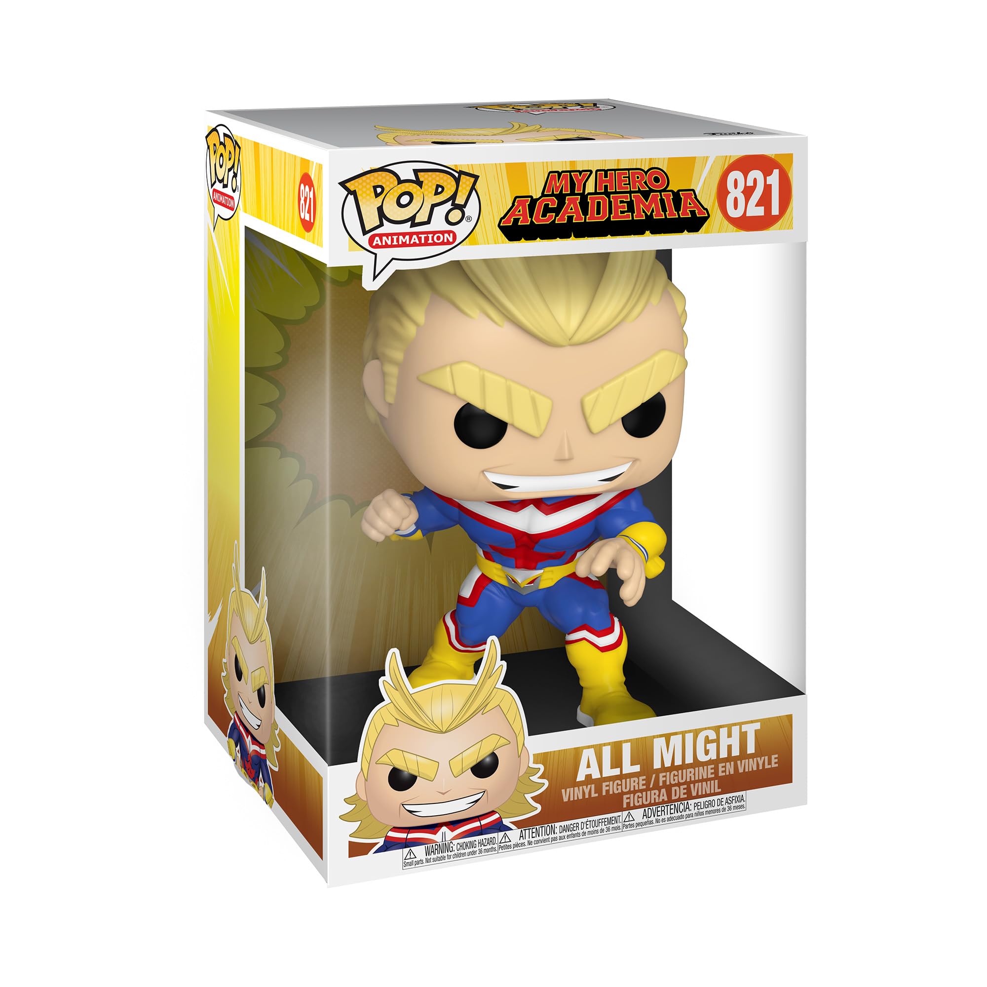 Funko POP! Animation Academia-10 Hero Academia All Might - My Hero Academia - Collectable Vinyl Figure - Gift Idea - Official Merchandise - Toys for Kids & Adults - Anime Fans