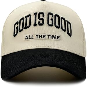 LIRUHOXA God is Good Hat, Christian Hats for Men & Women Religious Gift | Embroidered Adjustable Cotton Faith Based Baseball