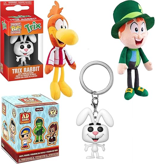 Rabbit Mascot Trix Ad Icon Character Figure Retro Pocket