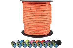 West Coast Paracord Reflective 550lb Paracord – 7 Strand Type III Tactical Parachute Cord for Hiking, Camping, and Fishing – 