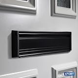 UAP Xfort MailPlate 12in Matt Black Letterbox 20-40mm uPVC Door Thickness view 4