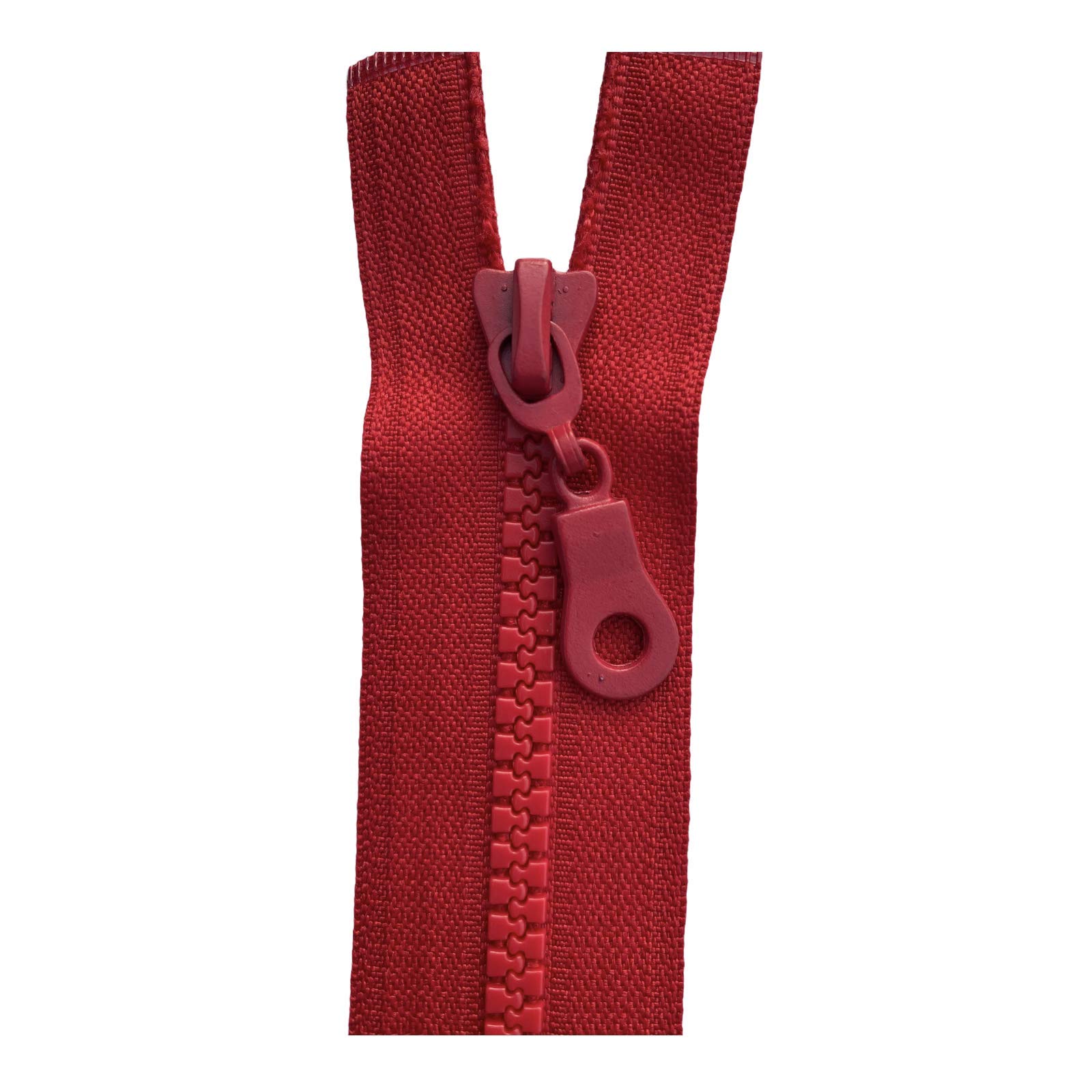 ADS Zipper Chunky No.5 Plastic Molded Zip Closed End (Red (Hot - 148), 10 inch - 25 cm (Closed End)) — image 1