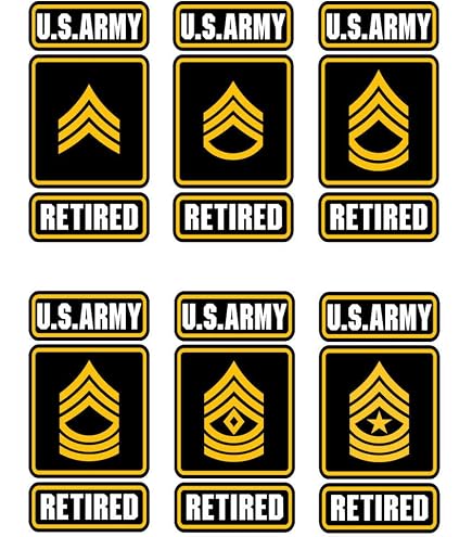 ProSticker US Army Retired Vinyl Sticker For Car Window ProSticker