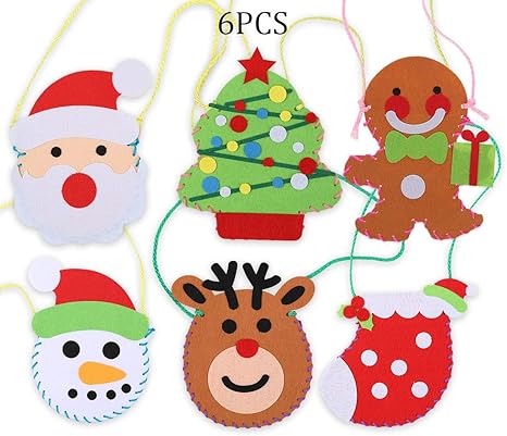 Download Gtn Tech Christmas Craft Ornaments For Kids Xmas Diy Felt Gift Bags Holiday Class School Party Supplies Activity Felt Amazon Canada PSD Mockup Templates