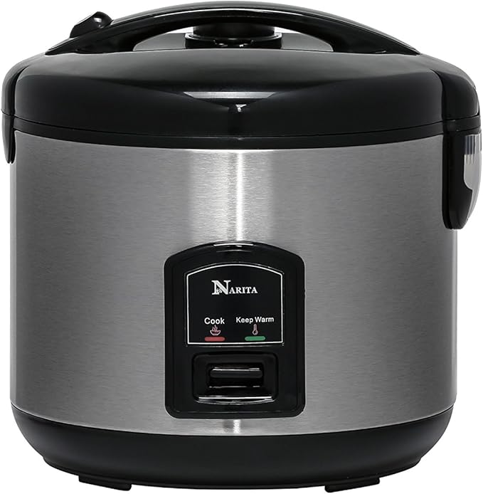 Narita 10 Cup Rice Cooker/Stainless Steel Inner Pot/3D