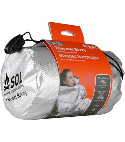 Amazon.com : S.O.L. 90% Reflective 2-Person XL Emergency Bivvy