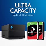 LaCie 2big 8TB RAID External Desktop Hard Drive USB-C Enterprise Drives Mac PC view 3